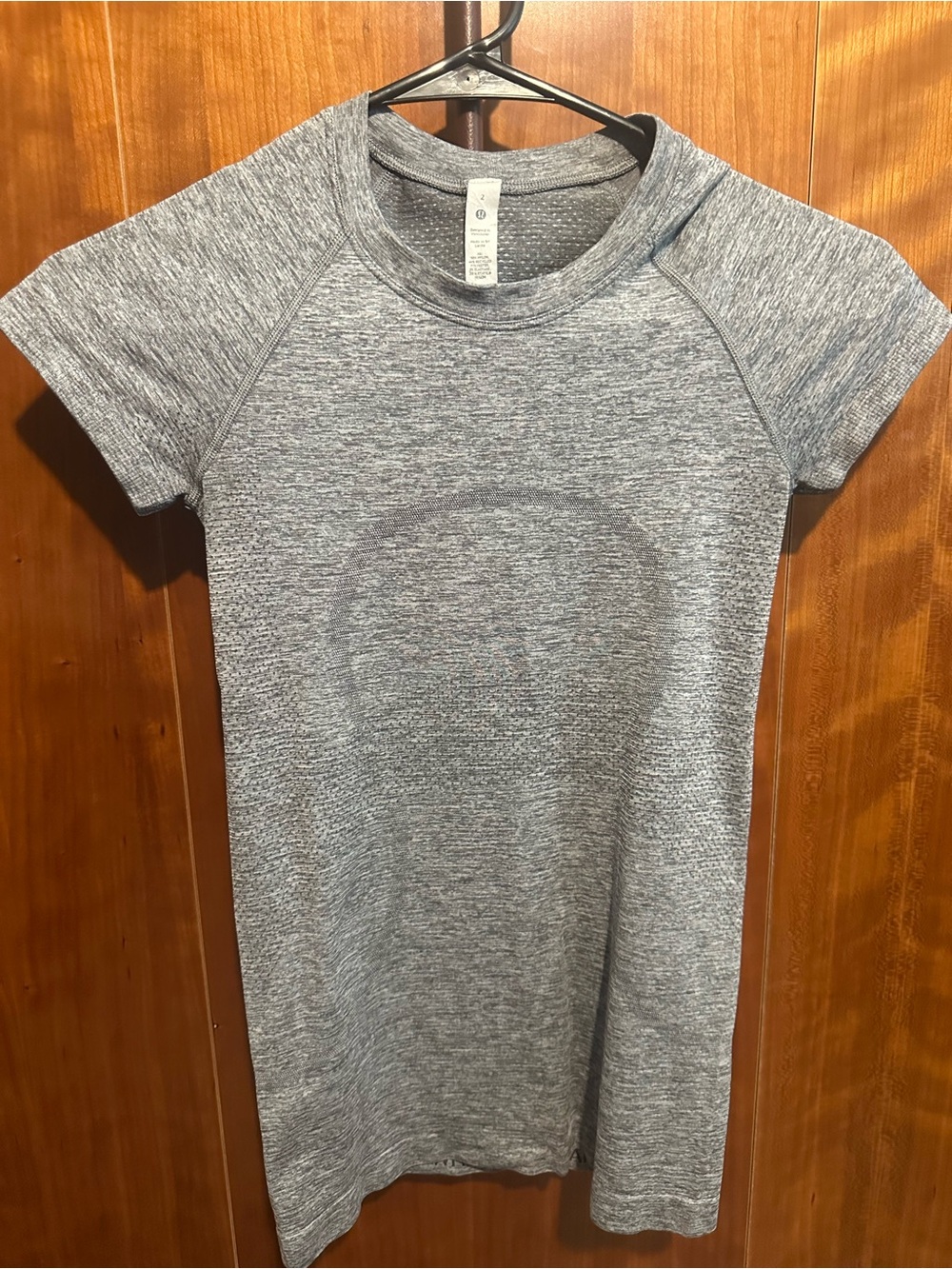 lululemon athletica Heather Gray Short Sleeve -Swifty Texh Active Tee